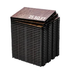 VEVOR Dance Floor Tiles, 12.4 X 12.4 In 25 Piece Interlocking Dance Flooring, Portable Dance Practice Floor With Cushioned Base -Vevor GUEST ae12c166 3d26 4676 88f7 4fae46d2685c