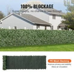 VEVOR Ivy Privacy Fence, 39 X 198in Artificial Green Wall Screen, Greenery Ivy Fence With Mesh Cloth Backing And Strengthened Joint -Vevor GUEST af17cfa1 502c 4711 941d 60dcc6ddc924
