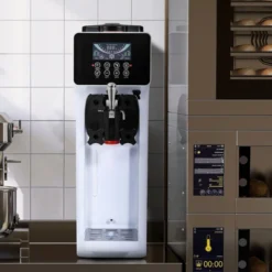 VEVOR Commercial Ice Cream Machine, 10.6 QT/H Yield, 1000W Single Flavor Countertop Soft Serve Ice Cream Maker, With 4L Hopper 1.6L Cylinder