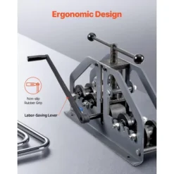 VEVOR Tube Roller Bender, Max 1-1/2" Manual Tube Pipe Roller Bender With 6 Dies, 360° Copper Aluminum Pipe Bending Tool For Square, Round Tube -Vevor GUEST b1ca69b4 6625 4ef3 9651 9c9e4f28c772