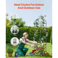 VEVOR Garden Trellis For Climbing Plants, 71 X 20 In, 4 Packs Rustproof Metal Garden Flower Trellis, Outdoor Climbing Rose Trellis Cucumbers Support 13 VEVOR Garden Trellis For Climbing Plants, 71 X 20 In, 4 Packs Rustproof Metal Garden Flower Trellis, Outdoor Climbing Rose Trellis Cucumbers Support -Vevor GUEST b2127b1a ea00 4353 a4cf 97188b727b28