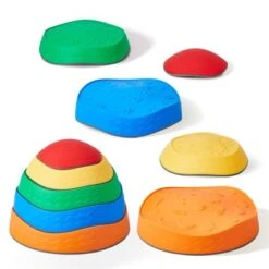 VEVOR Balance Stepping Stones For Kids, 5 PCS, Up To 220 Lbs, Non-Slip Toddlers Sensory Stepping Stones, Toys For Children Aged 3 4 5 6 7 8+ -Vevor GUEST b2400cc7 01cc 4d0e 96ff 9aa54f8d696b