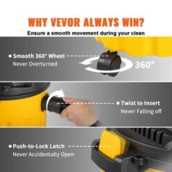 VEVOR Wet Dry Vac, 2.6 Gallon, 2.5 Peak HP, 3 In 1 Portable Shop Vacuum With Blowing Function, Perfect For Cleaning Floor, Upholstery, Gap, Car 13 VEVOR Wet Dry Vac, 2.6 Gallon, 2.5 Peak HP, 3 In 1 Portable Shop Vacuum With Blowing Function, Perfect For Cleaning Floor, Upholstery, Gap, Car -Vevor GUEST b38e3221 3f43 4e03 b0c6 e79d576d740e