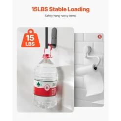 VEVOR Paper Towel Holder Under Cabinet, High-Quality Stainless Steel Paper Towel Holder, Self Adhesive Or Drilling Paper Towel Holder, Black 10 VEVOR Paper Towel Holder Under Cabinet, High-Quality Stainless Steel Paper Towel Holder, Self Adhesive Or Drilling Paper Towel Holder, Black -Vevor GUEST b3a9f158 8c28 4739 a570 dff9a9188477