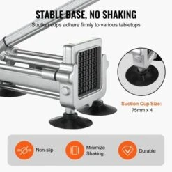 VEVOR French Fry Cutter, Potato Slicer With 1/2-Inch And 3/8-Inch Stainless Steel Blades, Manual Potato Cutter Chopper With Suction Cups -Vevor GUEST b3f58b32 fdc3 430f affb 876a887e4425 1