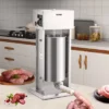 VEVOR Electric Stuffer, 15L Large Capacity, 260W Vertical Sausage Stuffer With Speed Stepless, 304 Stainless Steel Sausage Machine, Silver