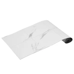 VEVOR Self Adhesive Vinyl Floor Tiles 390 X 23.6 Inch, 1.5mm Thick Peel & Stick, White Marble Texture DIY Flooring For Kitchen, Dining Room -Vevor GUEST b41351eb d481 4f3b bf88 58e8be02ff87