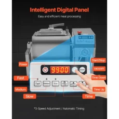 VEVOR Commercial Meat Tumbler Marinator, 20L Vacuum Tumbler Marinating Machine With Bidirectional Rotation And 3-Speed, Silver -Vevor GUEST b41eba2e 310c 4f30 880c 179606dfaa7e