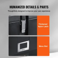 VEVOR Insulated Food Pan Carrier, 36Qt Capacity, Stackable Catering Hot Box With 3 Stainless Steel Pans, Top Load LLDPE Food Warmer, Black -Vevor GUEST b4b38a0f b193 4218 90c3 46881ab7e303