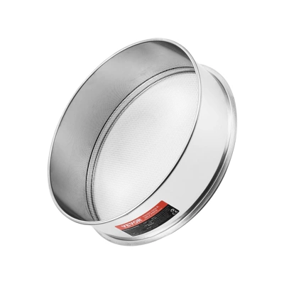 VEVOR Flour Sieve Fine Mesh, 12 Mesh Flour Sifter, 304 Stainless Steel Fine Mesh Sifter Food-grade, Dia. 12.6" Fine Mesh Strainers For Baking 8 VEVOR Flour Sieve Fine Mesh, 12 Mesh Flour Sifter, 304 Stainless Steel Fine Mesh Sifter Food-grade, Dia. 12.6" Fine Mesh Strainers For Baking - Image 8