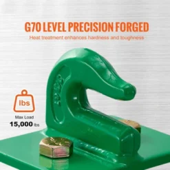 Vevor 3/8" Tractor Bucket Hooks Grade 70 Forged Steel 2 Pack Bolt On Grab Hooks Heavy Duty Mount With Backer Plate, Green -Vevor GUEST b4fd4790 f6f3 4108 9feb ba118a7f6a36