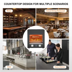 VEVOR Electric Steak Grill, 1800W Smokeless Infrared Electric Broiler, 1450°F Stainless Steel Steak Cooker With 6-Tier Adjustable Rack, Black -Vevor GUEST b554b11a 688a 45e7 9e69 f7ec9c2f37fb