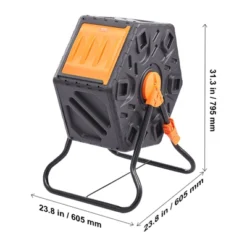 VEVOR Compost Bin, 18.5-Gal Composting Tumbler, Compact Single Rotating Chamber With Sliding Door And Steel Frame, BPA Free Small Composter Bin -Vevor GUEST b57fd623 f89e 4373 ad52 55572e50f07d