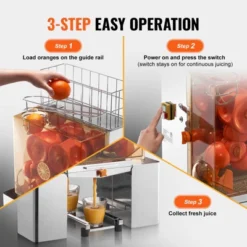 VEVOR Commercial Orange Juicer Machine, 120W Automatic Juice Extractor, Stainless Steel Orange Squeezer For 20 Oranges Per Minute 13 VEVOR Commercial Orange Juicer Machine, 120W Automatic Juice Extractor, Stainless Steel Orange Squeezer For 20 Oranges Per Minute -Vevor GUEST b6f56405 0879 4cc8 a03c 6812a70e3dcb