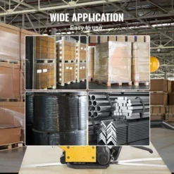 VEVOR Steel Strapping Tool For 1/2"-3/4" Width, 3-in-1 (Tensioner, Crimper, Cutter) Manual Belt Packaging Banding Machine, Yellow -Vevor GUEST b8290345 fd52 4572 9999 49b286dc1c67