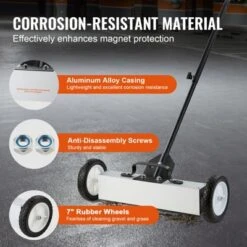 VEVOR 45Lbs Rolling Magnetic Sweeper With Wheels, Push-Type Magnetic Pick Up Sweeper, 18-inch Large Magnet Pickup Lawn Sweeper -Vevor GUEST b9dd8d16 218e 4b43 bb07 c6366052e365