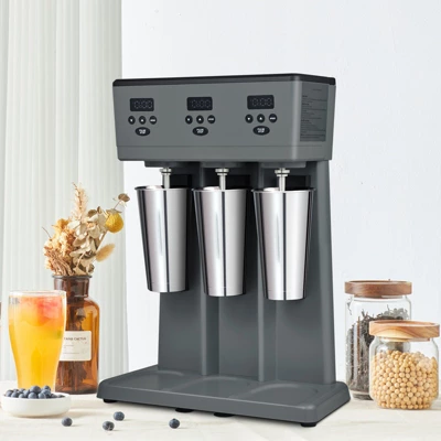 VEVOR Milkshake Maker, 375W X 3 Electric Milkshake Machine, Commercial Triple Heads Drink Mixer Blender, Intelligent Microswitch, Gray 1 VEVOR Milkshake Maker, 375W X 3 Electric Milkshake Machine, Commercial Triple Heads Drink Mixer Blender, Intelligent Microswitch, Gray
