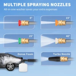 VEVOR Electric Pressure Washer, 2000 PSI, Max. 1.76 GPM Power Washer With 30 Ft Hose, 5 Quick Connect Nozzles, Foam Cannon, Portable To Clean Patios 12 VEVOR Electric Pressure Washer, 2000 PSI, Max. 1.76 GPM Power Washer With 30 Ft Hose, 5 Quick Connect Nozzles, Foam Cannon, Portable To Clean Patios -Vevor GUEST bb7b1f25 2dbc 48bf bf58 993ee8138240 2