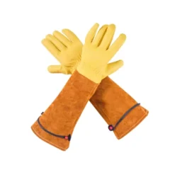 VEVOR Gardening Gloves, Thorn Proof & Puncture Resistant Garden Gloves With Elastic Cuff, 17.5 In Long-Sleeve Glove, Size M, Yellow&Orange -Vevor GUEST bc9074e4 cf80 425b 9f28 7e8caf935c39