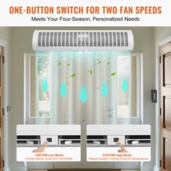 VEVOR 42" Commercial Indoor Air Curtain Super Power 2 Speeds 1350CFM, Wall Mounted Air Curtains For Doors, Indoor Over Door Fan, White -Vevor GUEST bd18a9c0 c094 4b0a a288 339b5856bbde