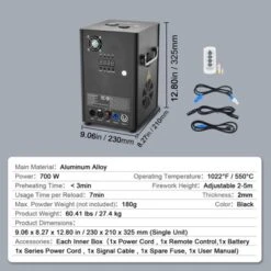 VEVOR Cold Spark Machine, 4 Pack 700W Output Fireworks Controllers, 6.6-16.4ft Adjustable Height, With Advanced DMX System, Screen, Black 14 VEVOR Cold Spark Machine, 4 Pack 700W Output Fireworks Controllers, 6.6-16.4ft Adjustable Height, With Advanced DMX System, Screen, Black -Vevor GUEST bd1a94f9 515d 4449 86d7 d93dc3f0fae1