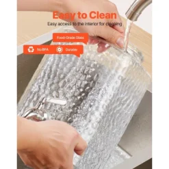 VEVOR Beverage Dispenser, 2 Pack 1.5 Gallon Drink Dispensers For Parties, Glass Juice Dispenser With Metal Stand, Stainless Steel Spigot, Clear -Vevor GUEST bf0524ab 0b0b 4714 9b39 8a7ec3ee5ab0