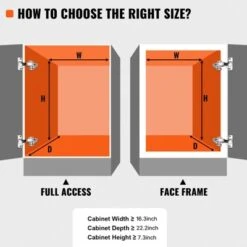 VEVOR 14"W X 21"D Pull Out Cabinet Organizer, Heavy Duty Slide Out Pantry Shelves, Chrome-Plated Steel Roll Out Drawers, Sliding Drawer Storage -Vevor GUEST bf2f8c6f 442b 4308 9209 c4a8fb01cbd9