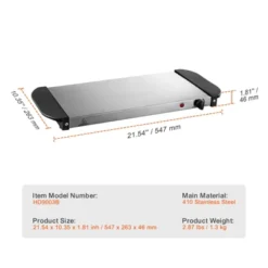 VEVOR Electric Warming Tray, Food Warming Trays For Buffet, Warming Trays With Adjustable Temperature Control, Portable Stainless Steel Food Warmer -Vevor GUEST bfa32750 66a9 405d 8147 db7c181f10a1