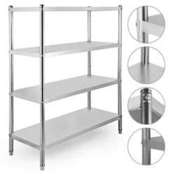 VEVOR Stainless Steel Shelving 46.8x18.5 Inch 4 Tier Adjustable Shelf Storage Unit Stainless Steel Heavy Duty Shelving, Silver 15 VEVOR Stainless Steel Shelving 46.8x18.5 Inch 4 Tier Adjustable Shelf Storage Unit Stainless Steel Heavy Duty Shelving, Silver -Vevor GUEST c0a27973 5473 4660 b676 a945789424ec