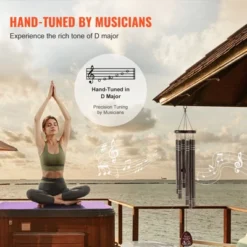 VEVOR Wind Chimes For Outside, 42", Deep Tone Wind Chimes With 6 Tubes, Unique Large Memorial Wind Chimes For Anniversary, Dark Brown -Vevor GUEST c0bd116c 8bfb 4053 8ff0 8ef998399483