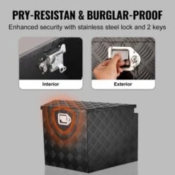 VEVOR Trailer Tongue Box, Aluminum Alloy Diamond Plate Tongue Box Tool Chest, Heavy Duty Trailer Box Storage With Lock And Keys, 39"x16.5"x12" -Vevor GUEST c10cd9cb bbf4 4d0e 82f0 7992d8c6d4cb