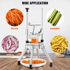 VEVOR Commercial Vegetable Fruit Chopper 1/4" Blade Heavy Duty Professional Food Dicer Kattex French Fry Cutter Onion Slicer Stainless Steel 13 VEVOR Commercial Vegetable Fruit Chopper 1/4" Blade Heavy Duty Professional Food Dicer Kattex French Fry Cutter Onion Slicer Stainless Steel -Vevor GUEST c166d553 9772 47e5 855b f60101c96dd4