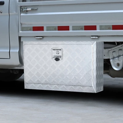 VEVOR Underbody Truck Box, 30"×14"×16" Pickup Storage Box, Heavy Duty Aluminum Diamond Plate Tool Box With Lock And Keys, Waterproof Trailer Storage 1 VEVOR Underbody Truck Box, 30"×14"×16" Pickup Storage Box, Heavy Duty Aluminum Diamond Plate Tool Box With Lock And Keys, Waterproof Trailer Storage
