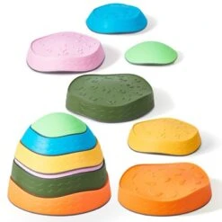 VEVOR Balance Stepping Stones For Kids, 6 PCS, Up To 220 Lbs, Non-Slip Toddlers Sensory Stepping Stones, Toys For Children Aged 3 4 5 6 7 8+ -Vevor GUEST c2328011 0f65 43bf bbe7 a39edb2c3a4a