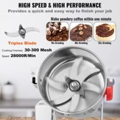 VEVOR 750g Electric Grain Mill Grinder, High Speed 2000W Commercial Spice Grinders, Stainless Steel Pulverizer Powder Machine -Vevor GUEST c28e2d26 b785 4369 a1b7 968ec33a4d07
