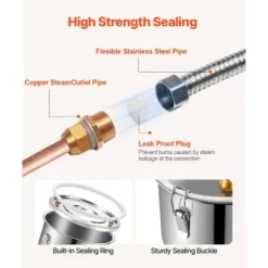 VEVOR Alcohol Still, 3 Gal / 11.4 L Stainless Steel Water Alcohol Distiller With Copper Coil For Fast Cooling, Dual Condenser Distiller Kit, Silver -Vevor GUEST c3500585 99ac 4ae8 aa3a 599717f26238