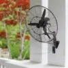 VEVOR Wall-Mount Misting Fan, 24 Inch, 3-speed High Velocity Max. 7000 CFM, Waterproof Oscillating Industrial Wall Fan, Commercial Or Residential
