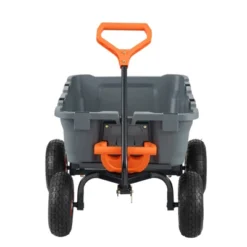 VEVOR Garden Cart, Durable Poly Dump Cart With Simple Assembly Steel Structure, Versatile Dump Wagon With Dual-Function Handle, Handy Wheelbarrow -Vevor GUEST c47e91d7 f565 437f 8fcf db4626934ea5