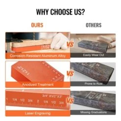 VEVOR Setup Blocks Woodworking Tools, 16-Piece, Precision Height Gauge Block Set, With Clearly Laser Engraved Size Markings And Storage Case, Orange -Vevor GUEST c4e114f0 a230 4049 a6af f1cc636eb9c0