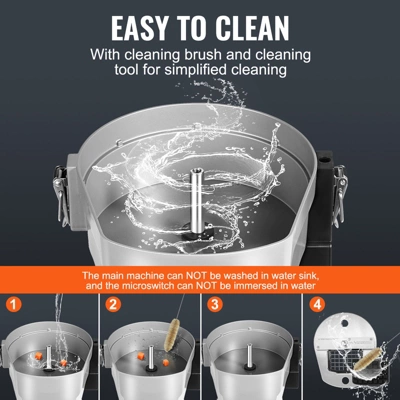 VEVOR Electric Vegetable Slicer, 4 In 1 Multifunctional Food Cutter, 200W Vegetable Chopper For Slicing Shredding Dicing And Slitting 4 VEVOR Electric Vegetable Slicer, 4 In 1 Multifunctional Food Cutter, 200W Vegetable Chopper For Slicing Shredding Dicing And Slitting - Image 4