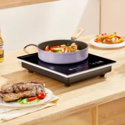 VEVOR Portable Induction Cooktop, 1800W Electric Induction Burner With 9 Temperature Settings, Countertop Induction Hot Plate With 3H Timer