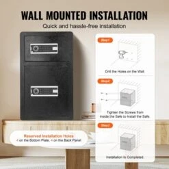 VEVOR Double Doors 4.5 Cu.ft Safe Box With Key Lock & Password, Safe Lock Box, Key Rack, Light And Removable Divider -Vevor GUEST c61eadff a5ac 4512 9996 ea06feddb2c6