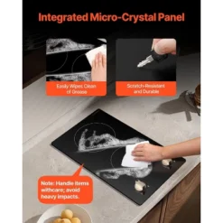 VEVOR Induction Cooktop, 1800W Electric Countertop Burner,2 Burner Knob Control Stove,Built-in Induction Cooktop With 12 Temperature Settings, Black -Vevor GUEST c656ae7d 3ad5 4ef5 b48c 735404cd244d