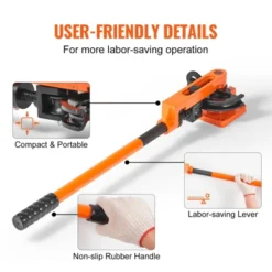 VEVOR Pipe Tube Bender, 3/8" To 1" OD Manual Pipe Tube Bender With 7 Bending Dies, 180° Copper Aluminum Pipes Bending Tools -Vevor GUEST c66c01f8 84be 4cfc b434 6170017cfce4