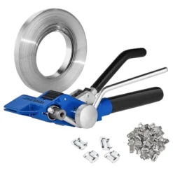 VEVOR Banding Strapping Kit With Strapping Tensioner Tool, 100 Ft Length 304 Stainless Steel Banding, 100 Metal Seals, Blue -Vevor GUEST c8535c59 9652 43ea 9cd8 f65152ed7e8b