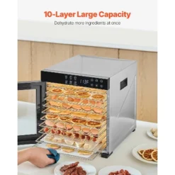 VEVOR Food Dehydrator Machine, 10 Stainless Steel Trays, 1000W Electric Food Dryer With Adjustable Temperature & 24-Hour Timer, Freeze Dryer, Black -Vevor GUEST c9700210 7a83 4019 a681 8019d2595a20