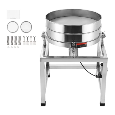 VEVOR Automatic Electric Vibrating Sieve, Stainless Steel Sifter Shaker Machine With 40+100 Mesh, 25W Automatic Powder Sifter Machine 8 VEVOR Automatic Electric Vibrating Sieve, Stainless Steel Sifter Shaker Machine With 40+100 Mesh, 25W Automatic Powder Sifter Machine - Image 8