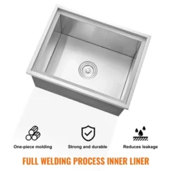 VEVOR Drop In Ice Chest, 22"L X 17"W X 12"H Stainless Steel Ice Cooler, Commercial Ice Bin With Cover, 40 Qt Outdoor Kitchen Ice Bar 11 VEVOR Drop In Ice Chest, 22"L X 17"W X 12"H Stainless Steel Ice Cooler, Commercial Ice Bin With Cover, 40 Qt Outdoor Kitchen Ice Bar -Vevor GUEST ca585b8c fb95 4d59 8412 b38607373925