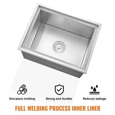 VEVOR Drop In Ice Chest, 22"L X 17"W X 12"H Stainless Steel Ice Cooler, Commercial Ice Bin With Cover, 40 Qt Outdoor Kitchen Ice Bar 4 VEVOR Drop In Ice Chest, 22"L X 17"W X 12"H Stainless Steel Ice Cooler, Commercial Ice Bin With Cover, 40 Qt Outdoor Kitchen Ice Bar - Image 4