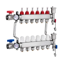 VEVOR 6-Branch Radiant Heat Manifold, 1/2" PEX Tubing Manifold, Stainless Steel PEX Manifold For Hydronic Radiant Floor Heating, Silver 15 VEVOR 6-Branch Radiant Heat Manifold, 1/2" PEX Tubing Manifold, Stainless Steel PEX Manifold For Hydronic Radiant Floor Heating, Silver -Vevor GUEST cb334129 a832 44a8 8805 510232de08a8